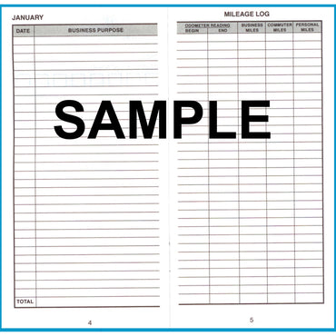 Dome Auto Mileage Log, One-Part (No Copies), 6.5 x 6.25, 32 Forms Total (DOM770)