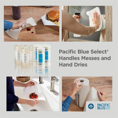 Pacific Blue Select Perforated Paper Towel Roll, 2 Ply, 8.80" x 11", 85 Sheets/Roll, White, 1 Roll (GPC27385)