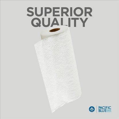 Pacific Blue Select Perforated Paper Towel Roll, 2 Ply, 8.80" x 11", 85 Sheets/Roll, White, 1 Roll (GPC27385)