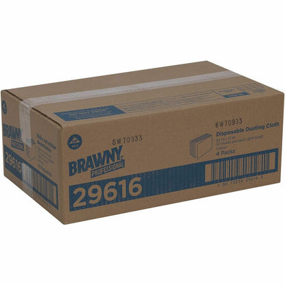 Brawny Professional Disposable Dusting Cloths, 24" x 17", Yellow, 50/Pack (GPC29616PK)