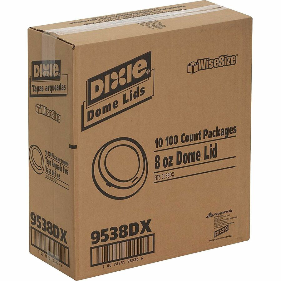 Dixie Small Hot Cup Lids, 100/Pack (DXE9538DXPK)