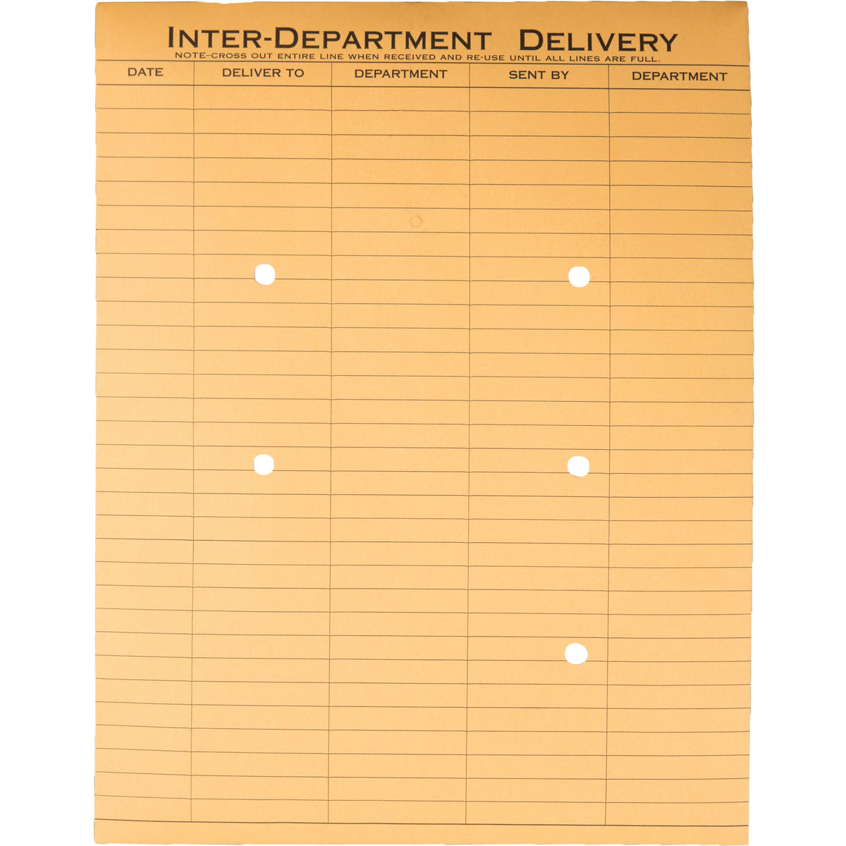 Quality Park Recycled Kraft String/Button Interoffice Envelope, #97, 10 x 13, Brown Kraft, 100/CT (QUA63560)