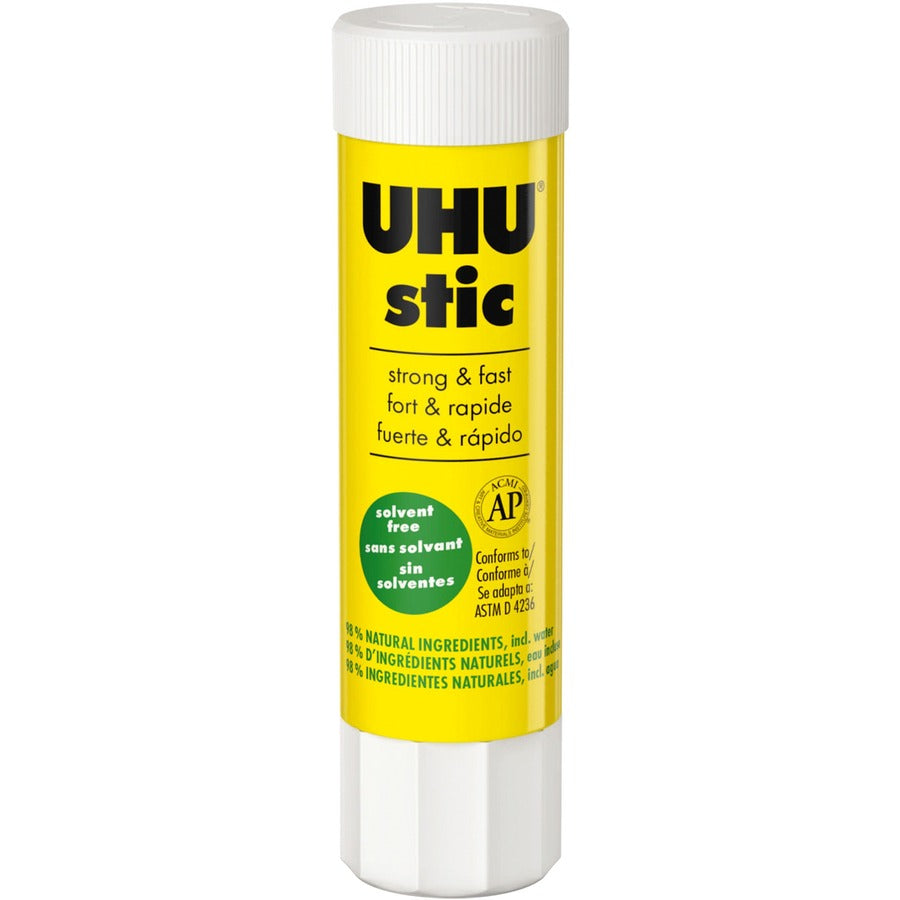 UHU Stic Permanent Glue Stick, 0.29 oz, Dries Clear (STD99648)