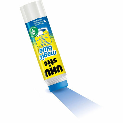 UHU Stic Permanent Glue Stick, 1.41 oz, Applies Blue, Dries Clear (STD99653)