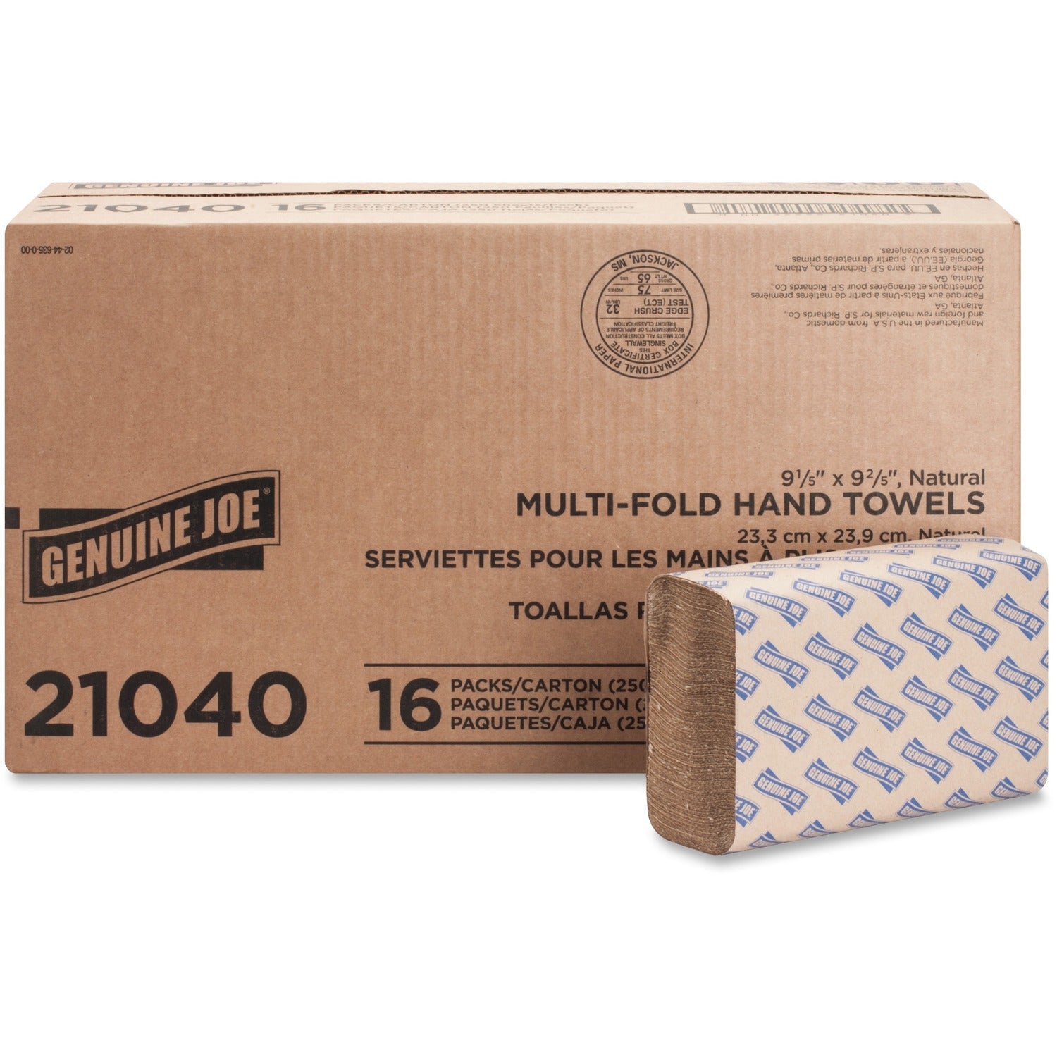 genuine-joe-21040-natural-multifold-towels-num-gjo21040_1