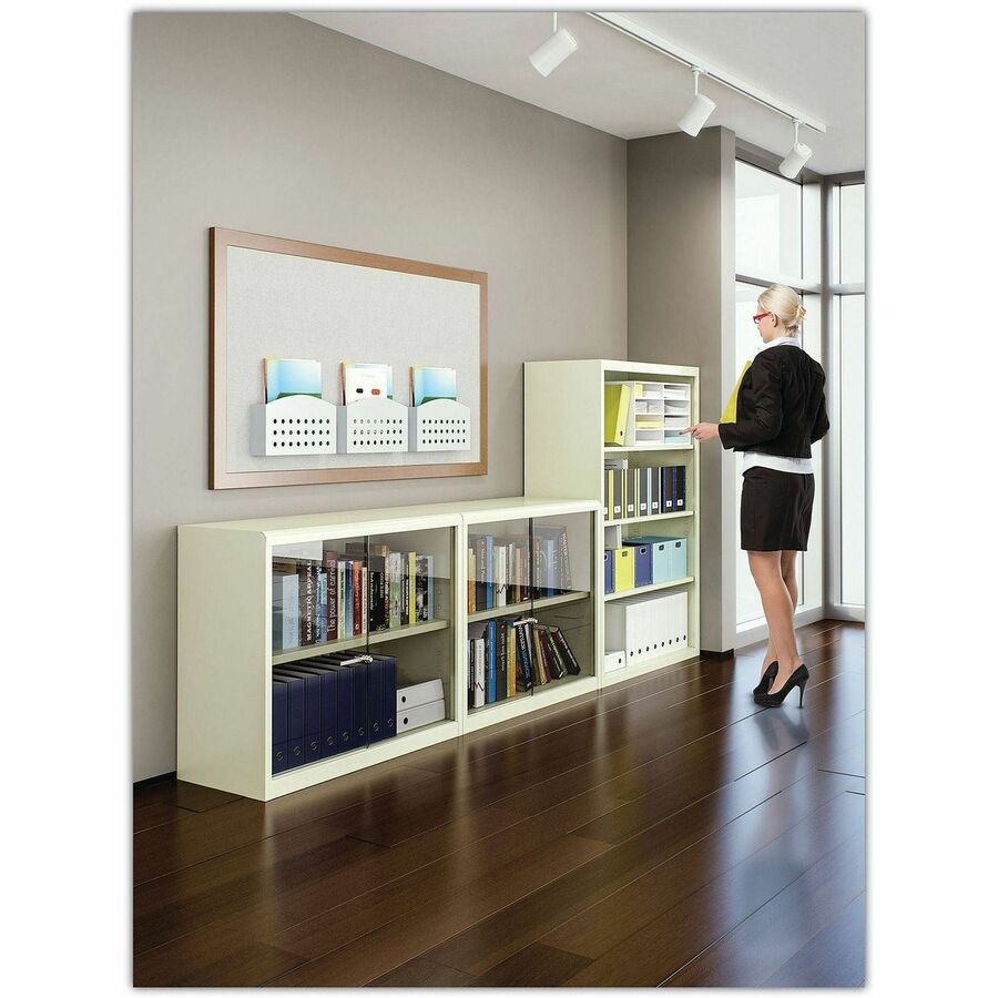 Tennsco Welded Bookcase, 34.5" x 13.5" x 40", 3 x Shelf(ves), 360 lb Load Capacity, Black (TNNB42BK)