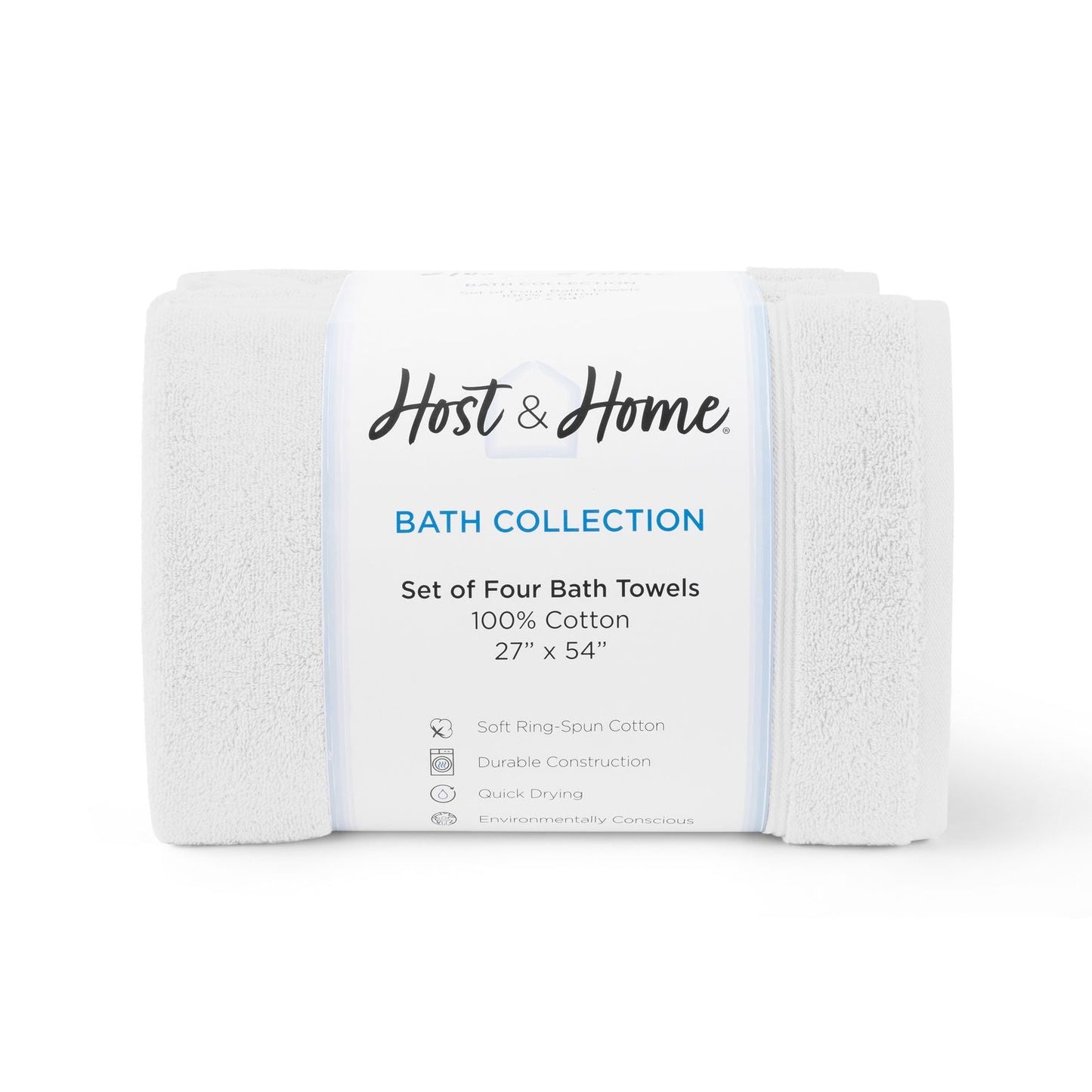 Arkwright Home® Host & Home Bath Towel 27x54 White, 24/Case (BT-HH2754-WH-CS)