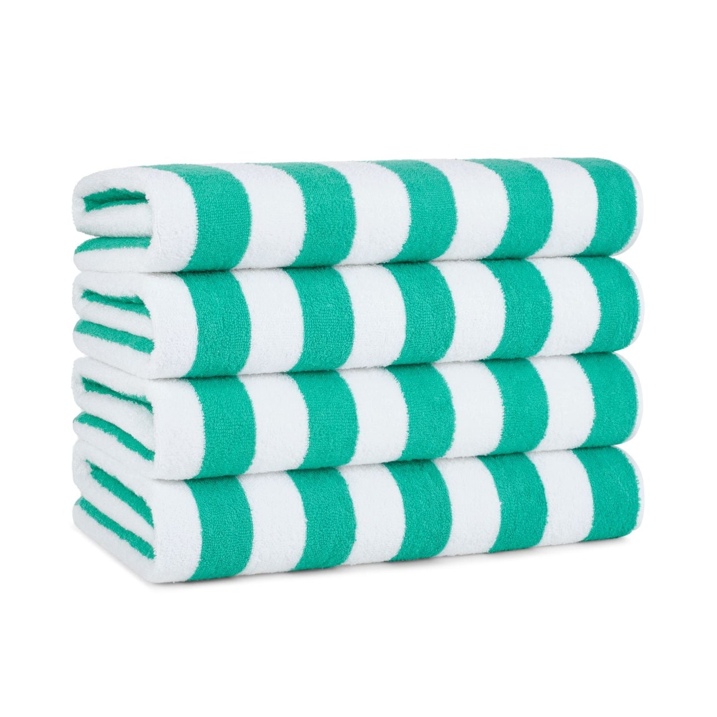 Hospeco® California Cabana Beach Towels 30x70 Green, 4/Pack (HOSPNP-CABANA-GR)