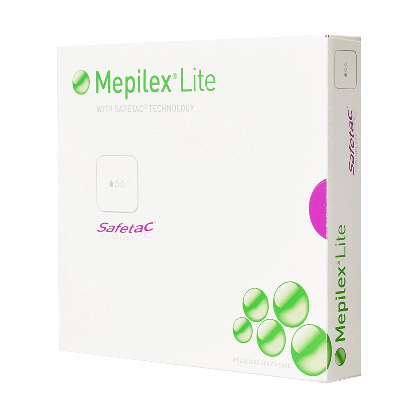 Mepilex® Lite Thin Foam Dressing 4 X 4 Inch Without Border Film Backing Silicone Adhesive Square Sterile (563657_BX)