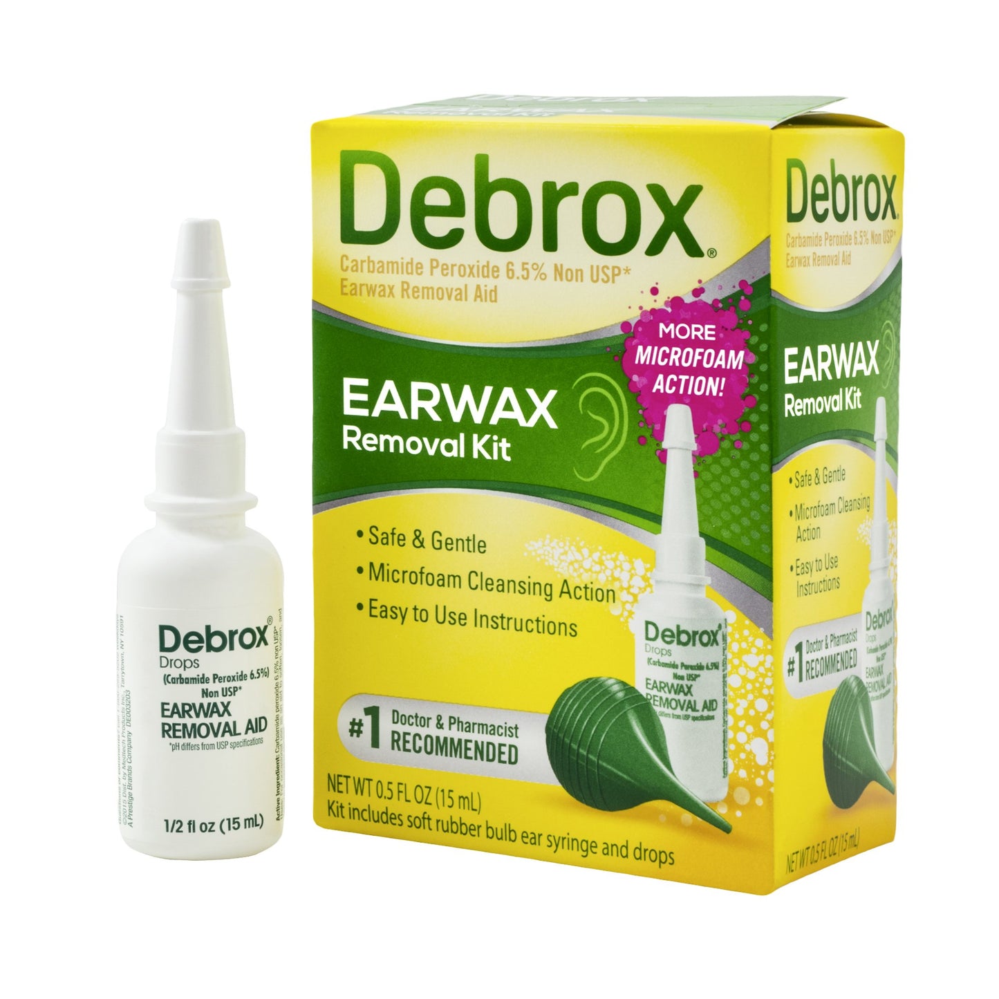 Debrox® Ear Wax Remover 0.5 oz. Otic Drops 6.5% Strength Carbamide Peroxide (835407_EA)