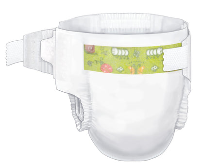 Cardinal Health™ Wings™ Unisex Baby Diaper Size 3 / Medium Disposable Heavy Absorbency (724688_BG)