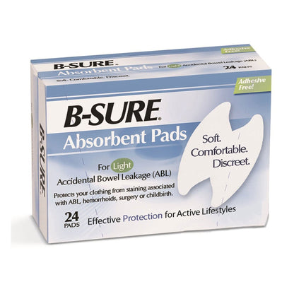 B-Sure® Incontinence Liner Heavy Absorbency Texel Fiber Core One Size Fits Most (142440_BX)