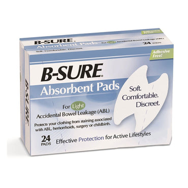 B-Sure® Incontinence Liner Heavy Absorbency Texel Fiber Core One Size Fits Most (142440_CS)