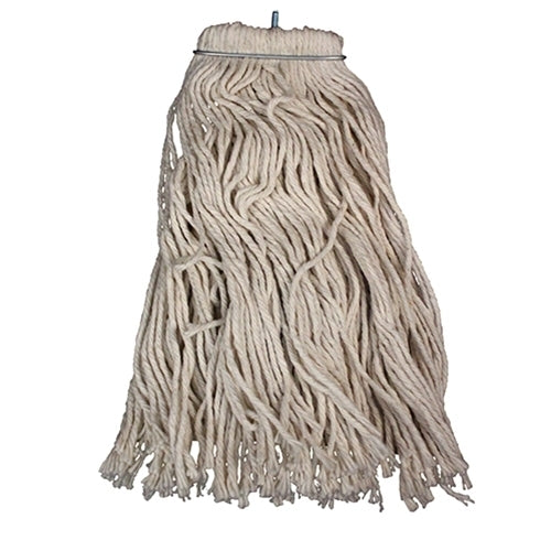 Impact® LayFlat® Regular Screw-Type Cut-End Cotton Wet Mop Heads, 20 oz, White, 12/Case (IMP12120)