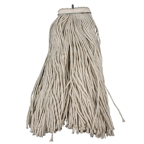 Impact® LayFlat® Regular Screw-Type Cut-End Cotton Wet Mop Heads, 24 oz, White, 12/Case (IMP12124CT)