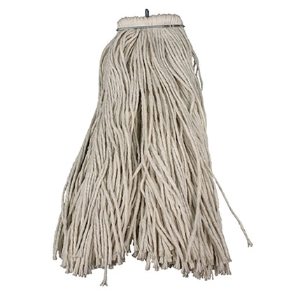 Impact® LayFlat® Regular Screw-Type Cut-End Cotton Wet Mop Heads, 24 oz, White, 12/Case (IMP12124CT)