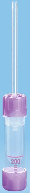 Microvette® 200 Capillary Blood Collection Tube K3 EDTA Additive 200 µL Screw Cap Polypropylene Tube (1060090_PK)