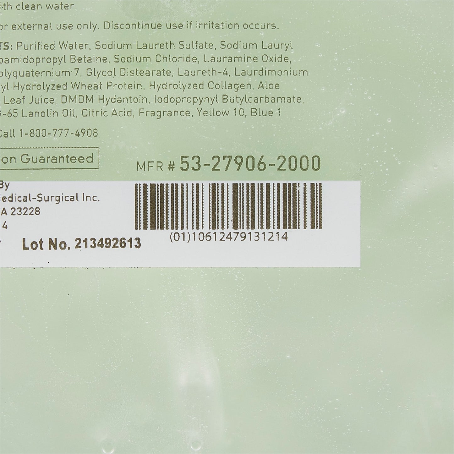 McKesson Shampoo and Body Wash 2,000 mL Dispenser Refill Bag Cucumber Melon Scent (468271_CS)