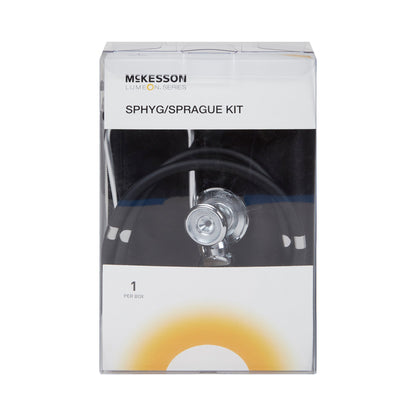 McKesson Brand Reusable Aneroid / Stethoscope Set 23 to 33 cm Adult Cuff Dual Head Sprague Stethoscope Pocket Aneroid (1089467_EA)