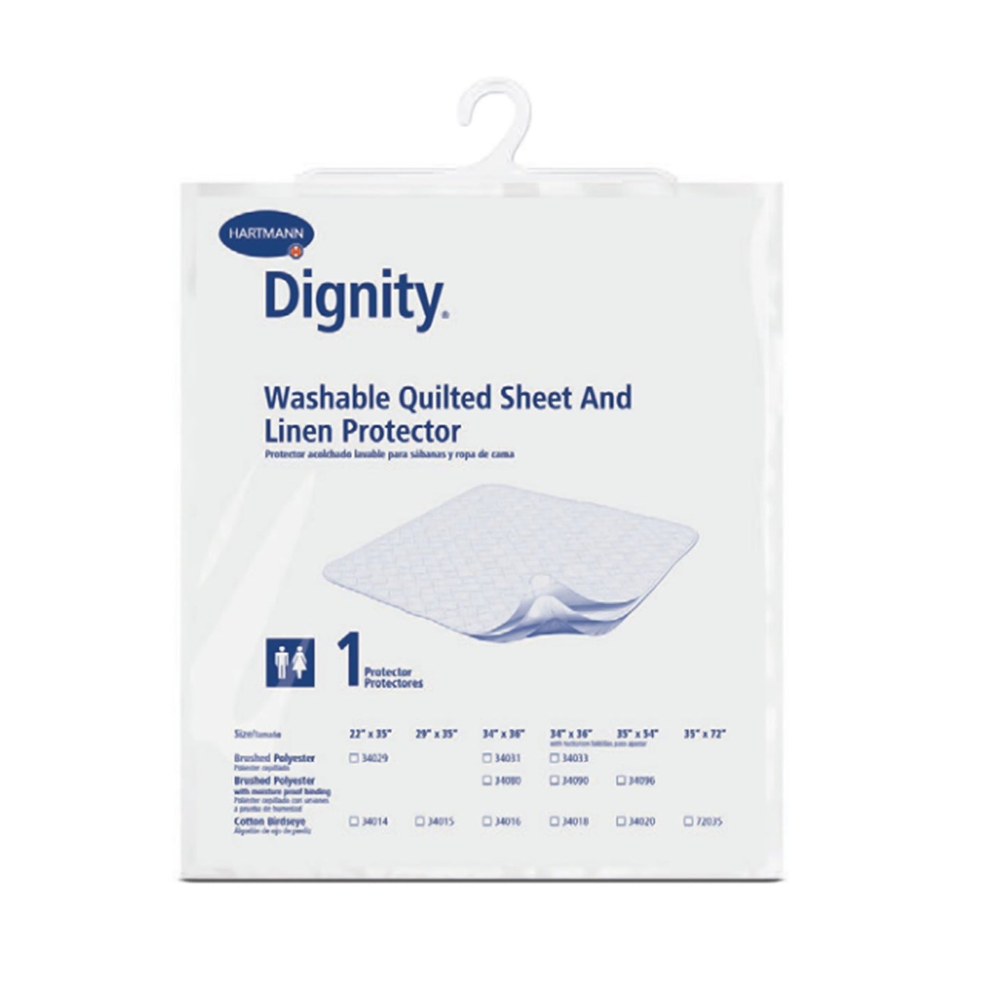 Dignity® Washable Sheet Protector Reusable Underpad 35 X 35 Inch Cotton Moderate Absorbency (735002_EA)