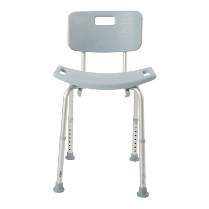 McKesson Bath Bench Without Arms Aluminum Frame Removable Backrest 19-1/4 Inch Seat Width 300 lbs. Weight Capacity (1065208_EA)