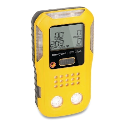 Honeywell Clip4 Mutli-Gas Detectors, H2S, CO, LEL, O2, LED IR (126-BWC4-Y-N)