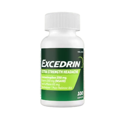 Excedrin® Extra Strength Pain Relief 250 mg - 250 mg - 65 mg Strength Acetaminophen / Aspirin / Caffeine Capsule 100 per Bottle (1261057_BT)