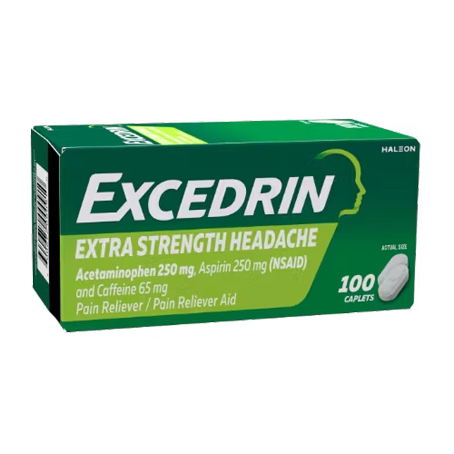 Excedrin® Extra Strength Pain Relief 250 mg - 250 mg - 65 mg Strength Acetaminophen / Aspirin / Caffeine Capsule 100 per Bottle (1261057_BT)