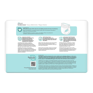 Tranquility® Essential Unisex Adult Absorbent Underwear Pull On with Tear Away Seams Small Disposable Heavy Absorbency (665239_BG)