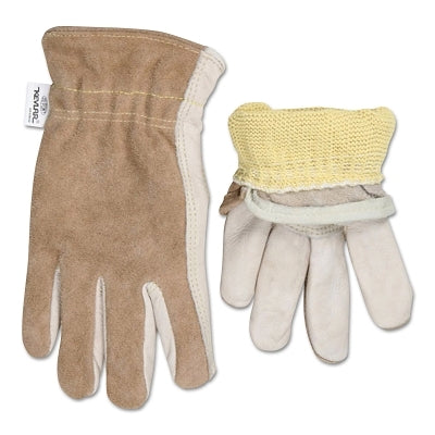 MCR Safety Split Leather Back Gloves, Small (127-3204KS)