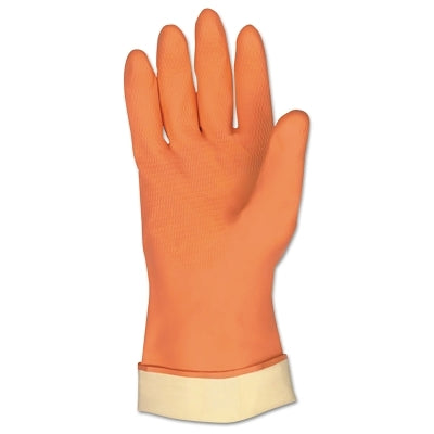 MCR Safety Neoprene/Latex Blend Glove,Flock Lined, Honeycomb Palm, Orange, 12 in L, Large (127-5430L)