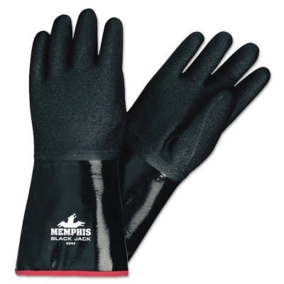 MCR Safety Black Jack® Multi-Dipped Neoprene Gloves, Black, Large (127-6944)