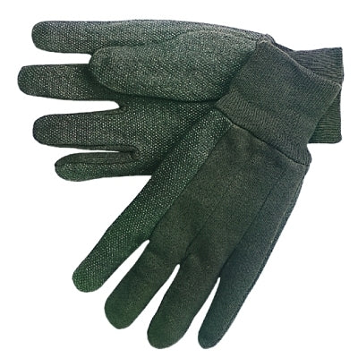 MCR Safety Dotted-Palm Cotton Jersey Gloves, Large (127-7800)