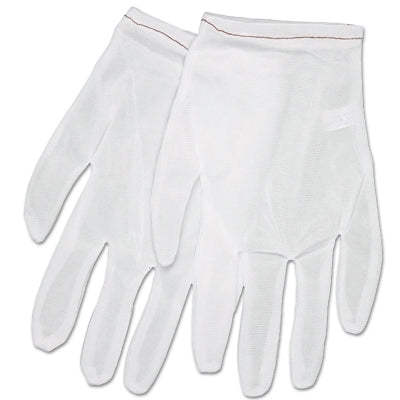 MCR Safety Low Lint Inspectors Gloves, Large, White, Nylon (127-8700L)