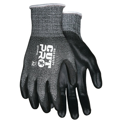 MCR Safety CutPro® 92723PU 13-ga HyperMax® PU Coated Gloves, X-Large, Salt-and-Pepper/Black (127-92723PUXL)