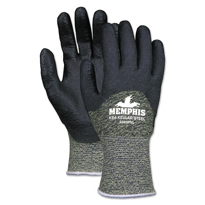 MCR Safety KS-4 Gloves, Large, Green/Black/White (127-9389PVL)