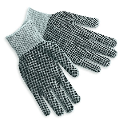 MCR Safety String Knit, Large, Knit Wrist, Gray (127-9662LM)
