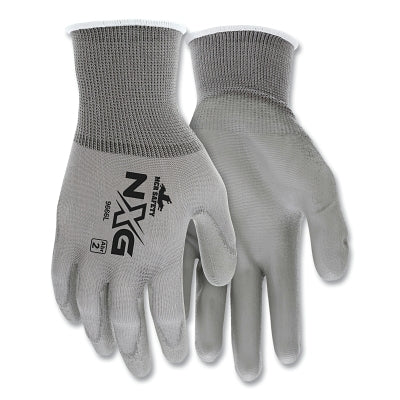 MCR Safety NXG® PU Coated Work Gloves, 9666, Small, Gray (127-9666S)