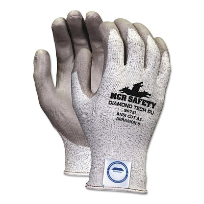 MCR Safety Dyneema Blend Gloves, X-Large, Salt-and-Pepper/Gray (127-9672XL)