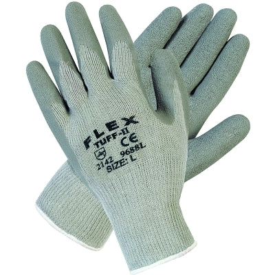MCR Safety Flex Tuff-II Latex Coated Gloves, X-Large, Gray/Black (127-9688VXL)