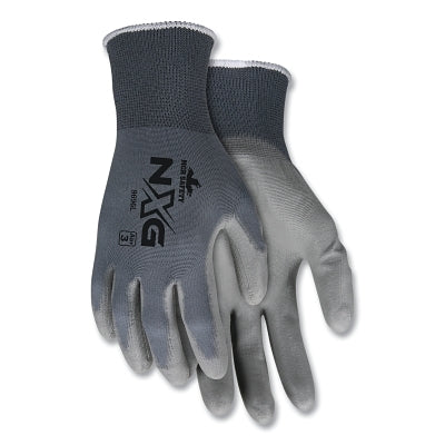 MCR Safety NXG® PU Coated Work Gloves, 9696, Small, Gray, Touchscreen (127-9696S)