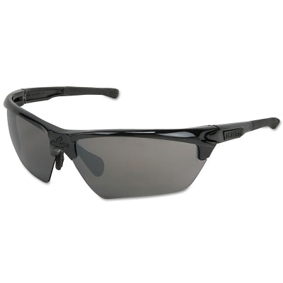 MCR Safety Dominator® DM3 Safety Glasses, Polarized Black Mirror Lens, Duramass®, Black Polycarbonate/TPR (135-DM1337BZ)