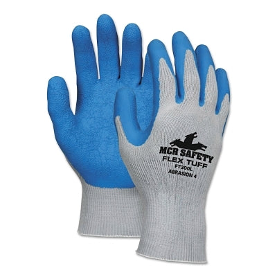 MCR Safety Flex Tuff® Latex Dipped Gloves, X-Large, Blue/Gray (127-FT300XL)