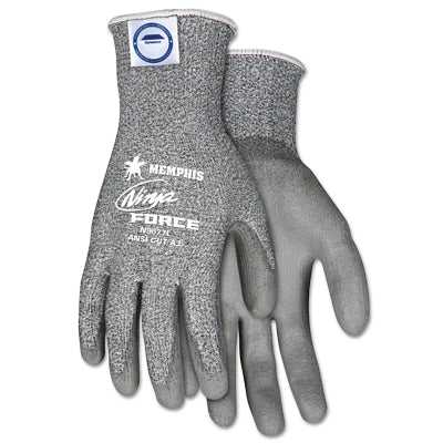 MCR Safety Ninja® Force Coated Gloves, X-Large, Gray/Salt and Pepper (127-N9677XL)