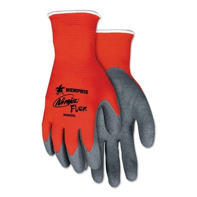 MCR Safety Ninja Wave Gloves, Small, Black and White Speckled/Black/Yellow (127-N96780S)