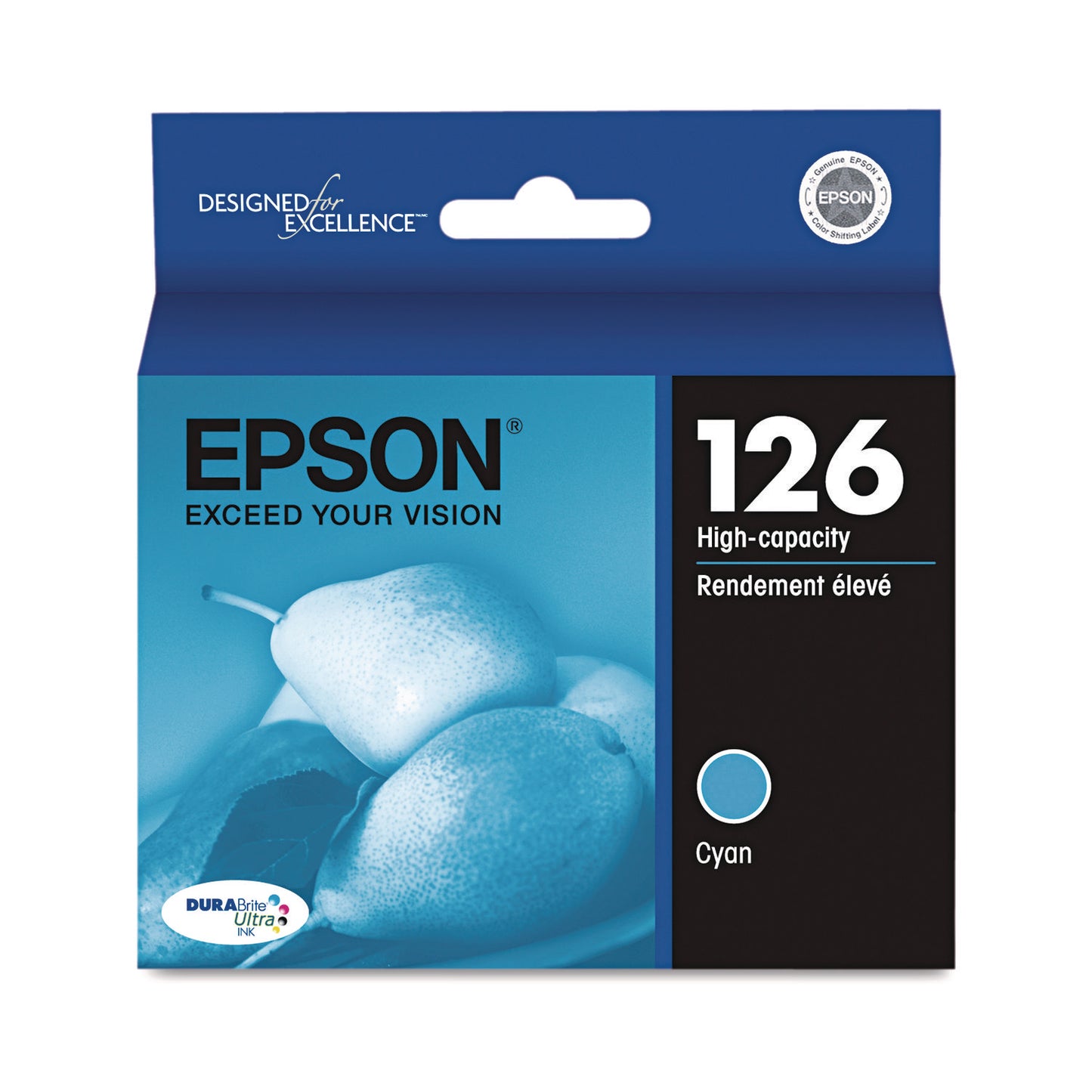 Epson® T126220-S (126) DURABrite Ultra High-Yield Ink, Cyan (EPST126220S)