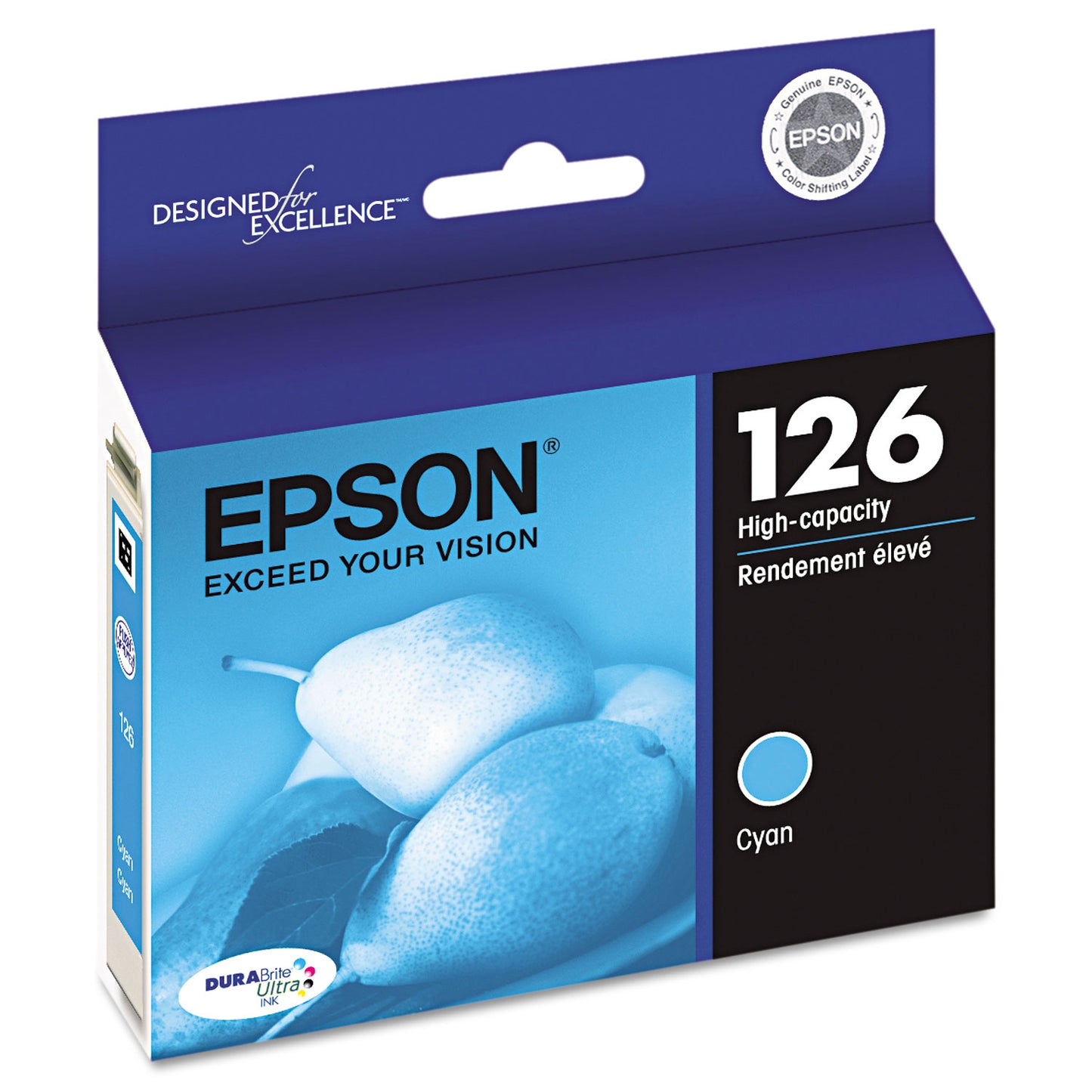 Epson® T126220-S (126) DURABrite Ultra High-Yield Ink, Cyan (EPST126220S)