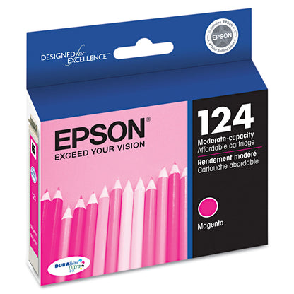 Epson® T124320-S (124) DURABrite Ultra Ink, Magenta (EPST124320S)
