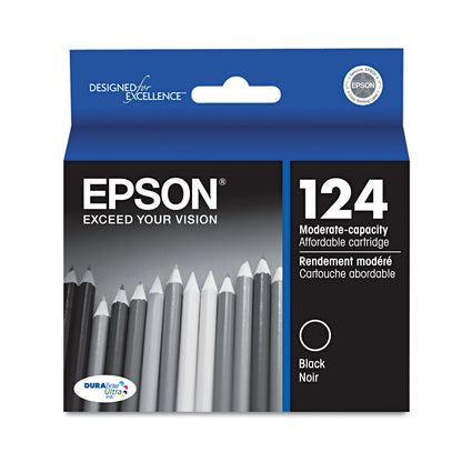 Epson® T124120-S (124) DURABrite Ultra Ink, Black (EPST124120S)