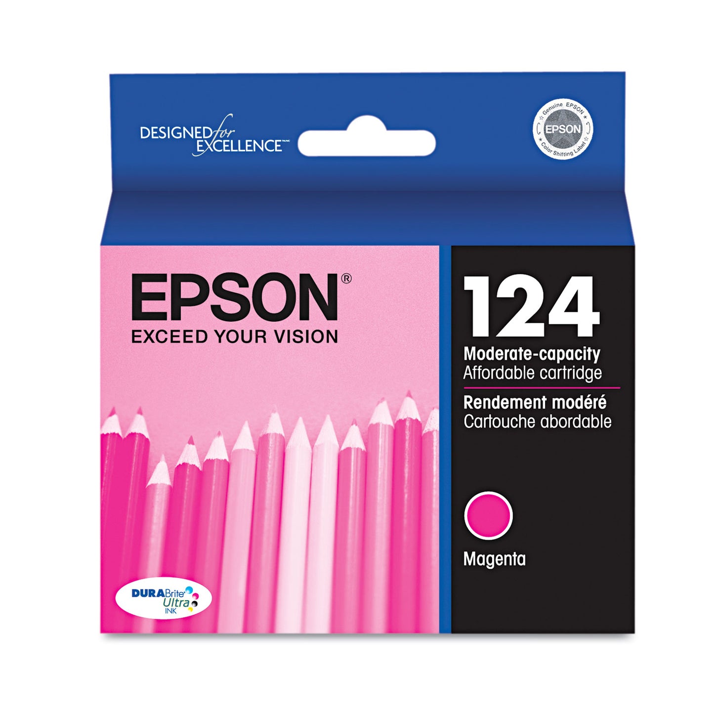 Epson® T124320-S (124) DURABrite Ultra Ink, Magenta (EPST124320S)